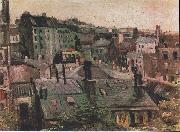 Overlooking the rooftops of Paris Vincent Van Gogh